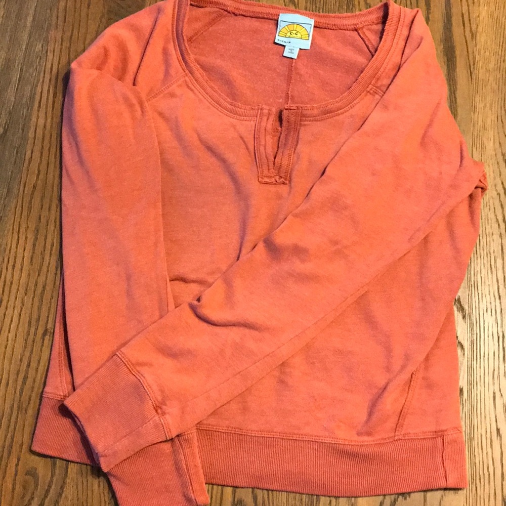 C&C California relaxed cosy orange sweater sweatshirt